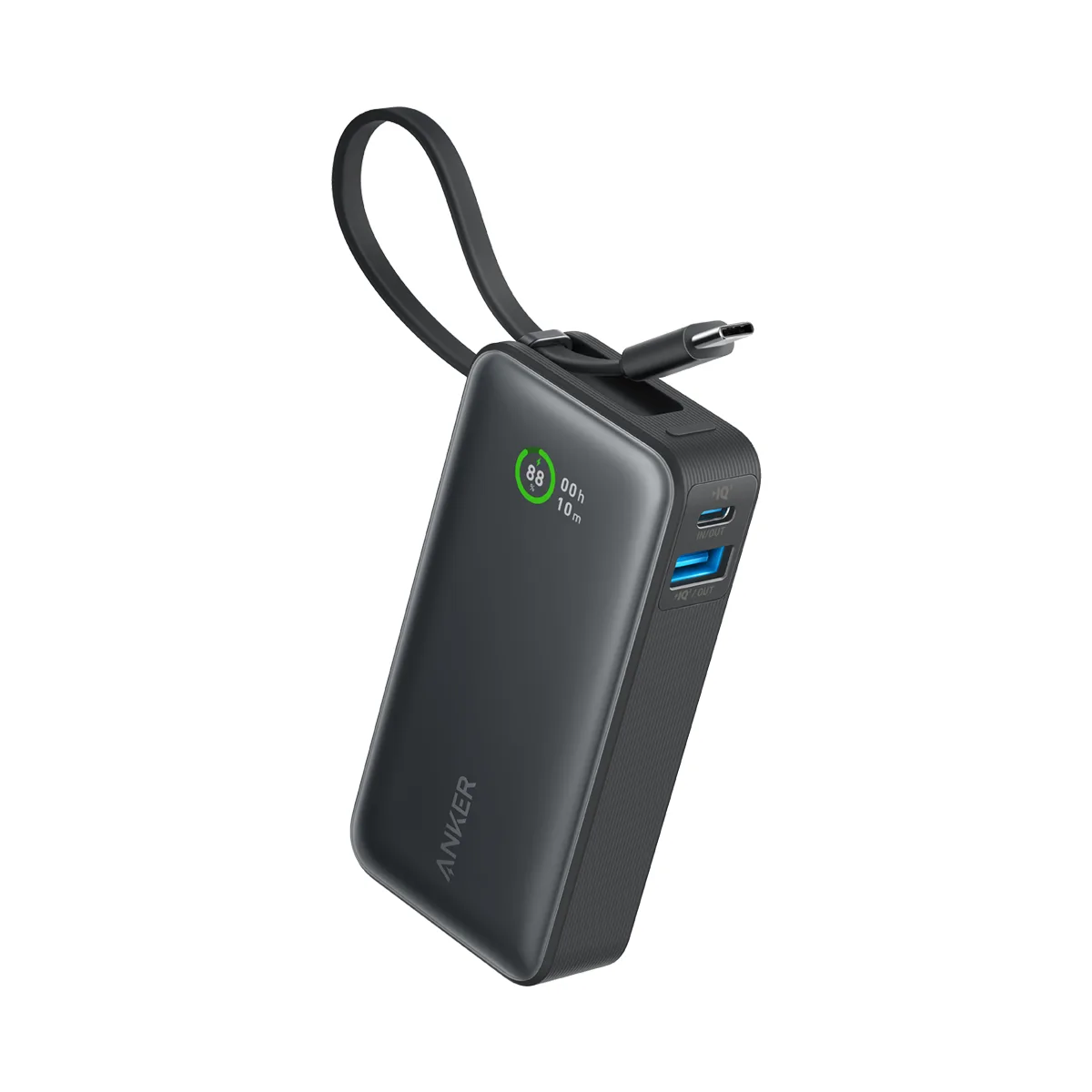 Anker Nano Power Bank (10K, 30W, Built-In USB-C Cable)